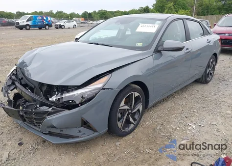 2023 Hyundai Elantra Hybrid Limited from USA, damaged, VIN KMHLN4AJ4PU038763